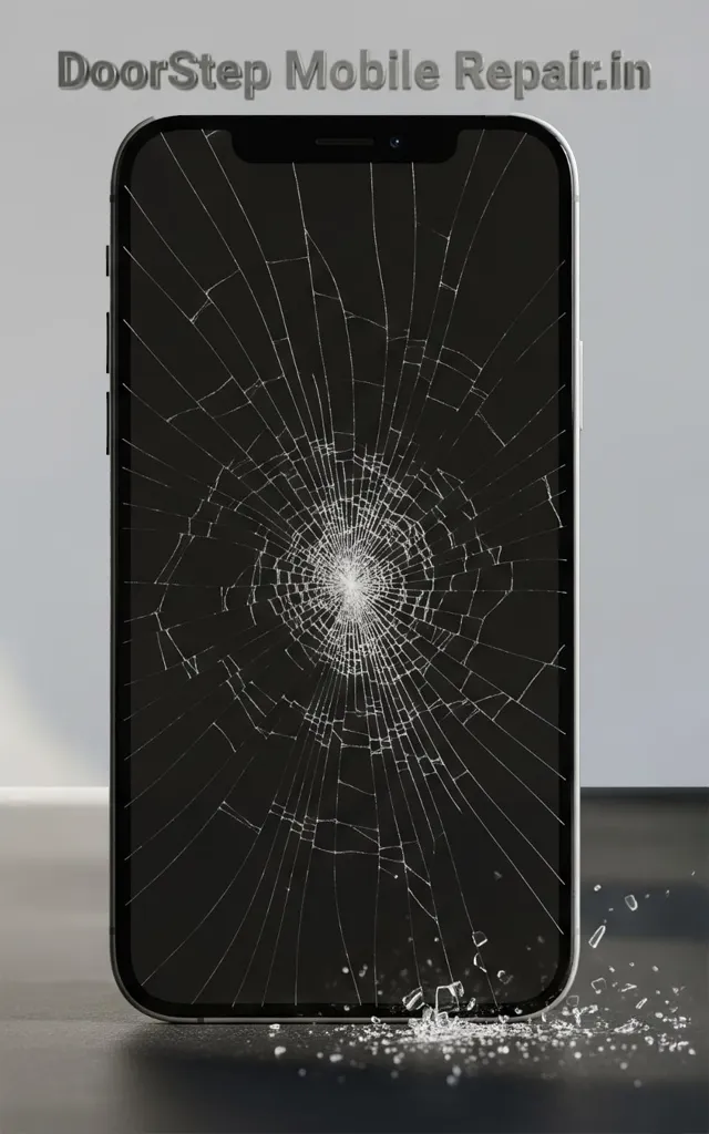 Cracked iPhone 13 Display